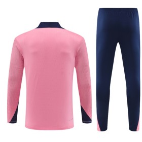 Dječji Atlético Madrid Sweatshirt Za Trening Četvrt Zip 2024-25 Ružičasta